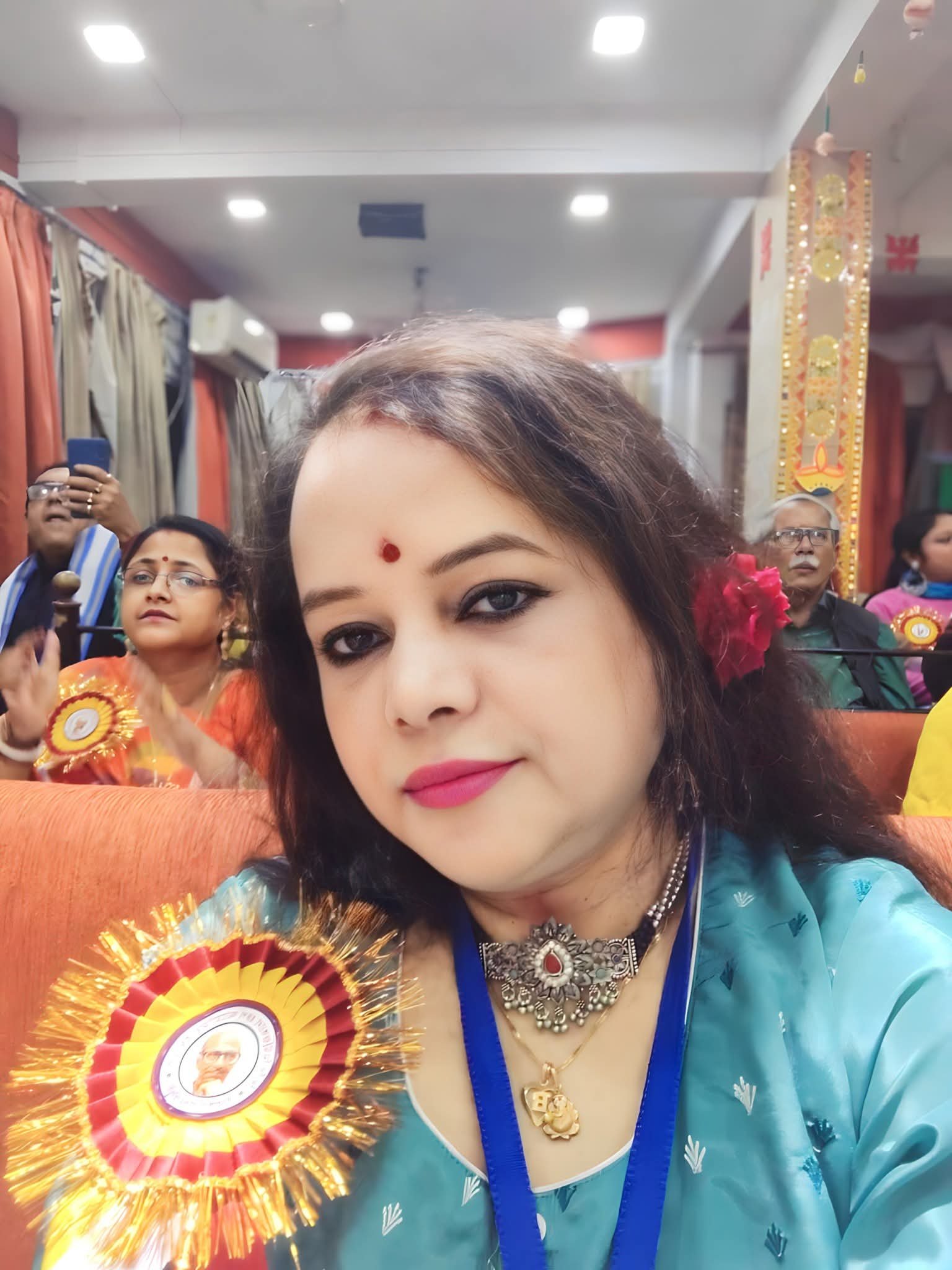 Banasri Ghoshal at a cultural conference in Kolkata