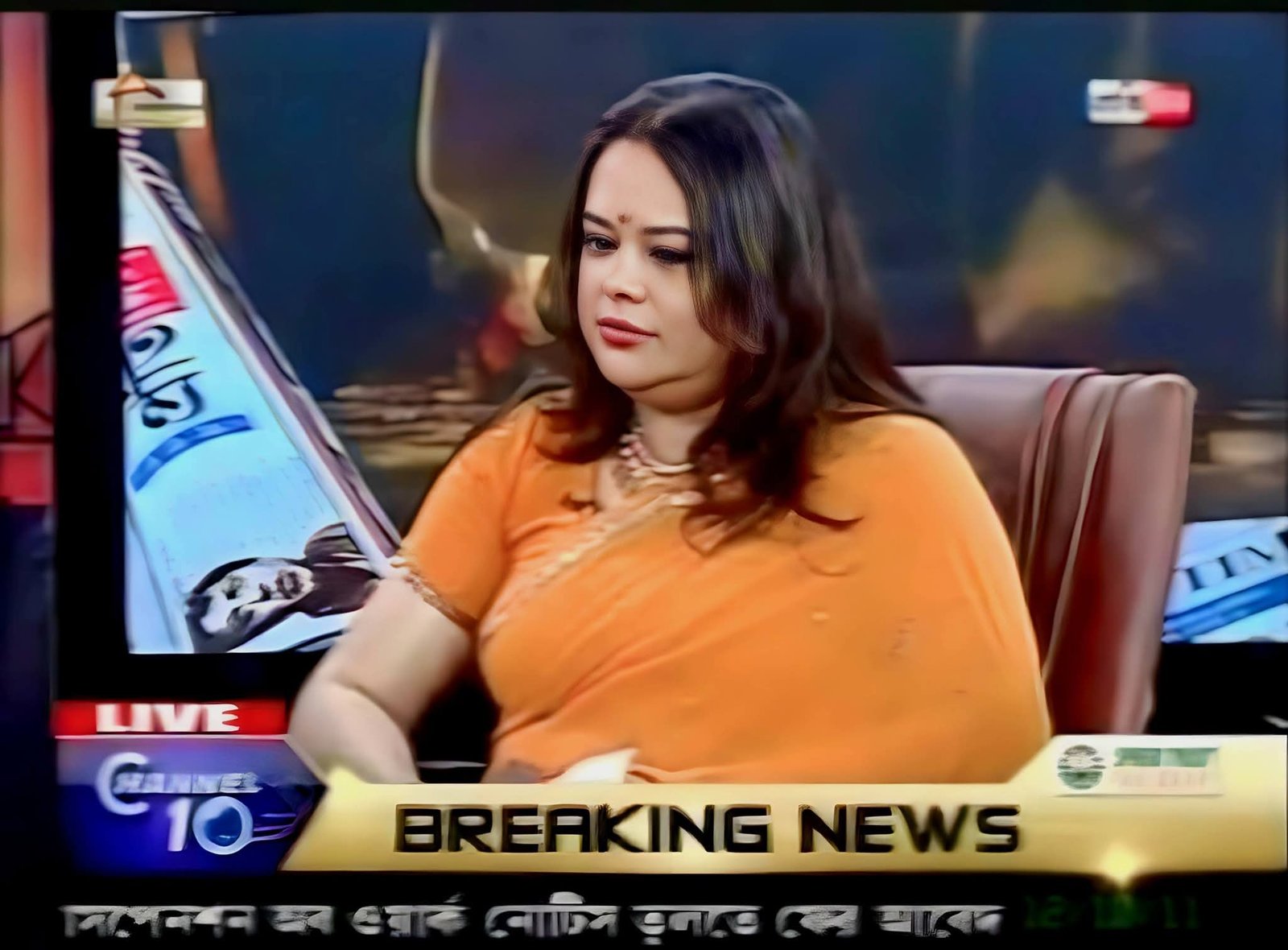 Studio conversation on Channel 10 &mdash; Channel 10